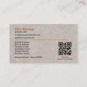 Concrete QR-code professional Visitekaartje (Achterkant)