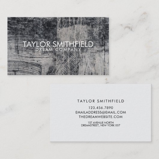 Concrete Rustic Visitekaartje (Voorkant / Achterkant)