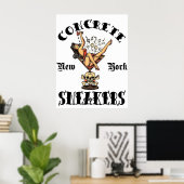 CONCRETE SNEAKERS "LOGO TATTOO" POSTER (Thuiskantoor)