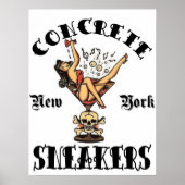 CONCRETE SNEAKERS "LOGO TATTOO" POSTER (Voorkant)