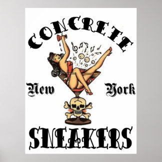 CONCRETE SNEAKERS "LOGO TATTOO" POSTER