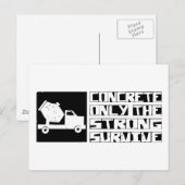 Concrete Survive Briefkaart (Voorkant / Achterkant)