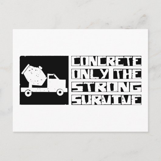 Concrete Survive Briefkaart (Voorkant)