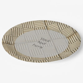 Concrete tegels mediterraan patroon, elke tekst papieren bordje