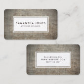 Concrete textuur Eenvoudige Moderne Binnenlandse O Visitekaartje (Voorkant / Achterkant)