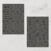 Concrete textuur visitekaartje (Voorkant / Achterkant)