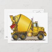 Concrete Truck Post Card Briefkaart (Voorkant / Achterkant)