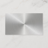 Concrete Visitekaartje met metalen zilver (Achterkant)