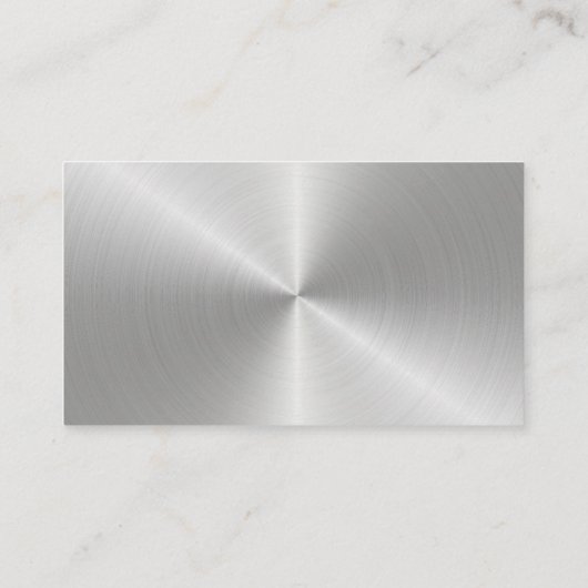 Concrete Visitekaartje met metalen zilver (Achterkant)