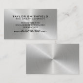 Concrete Visitekaartje met metalen zilver (Voorkant / Achterkant)