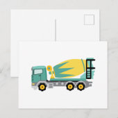 Concrete vrachtwagen briefkaart (Voorkant / Achterkant)