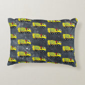 Concrete vrachtwagens voor de bouw van cement accent kussen (Achterkant)