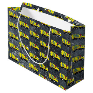 Concrete vrachtwagens voor de bouw van cement groot cadeauzakje