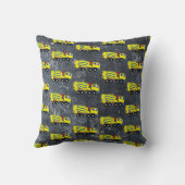 Concrete vrachtwagens voor de bouw van cement kussen (Achterkant)