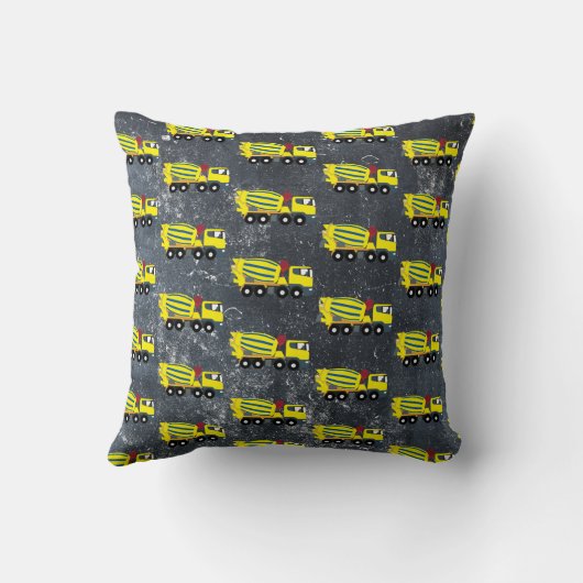 Concrete vrachtwagens voor de bouw van cement kussen (Achterkant)