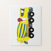 Concrete vrachtwagens voor de bouw van cement legpuzzel (Verticaal)