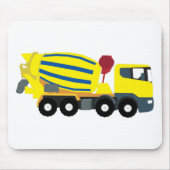 Concrete vrachtwagens voor de bouw van cement muismat (Voorkant)