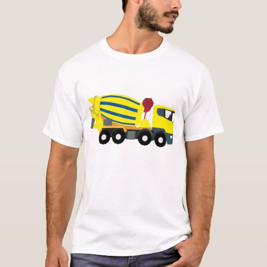 Concrete vrachtwagens voor de bouw van cement t-shirt (Voorkant)