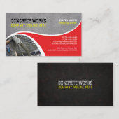 Concrete werken, Visitekaartje bouwbedrijf (Voorkant / Achterkant)