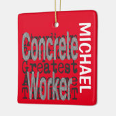 Concrete werktuigbouwkundige USTOM Keramisch Ornament (Links)