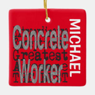 Concrete werktuigbouwkundige USTOM Keramisch Ornament
