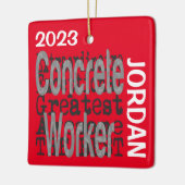 Concrete werktuigbouwkundige USTOM Keramisch Ornament (Links)
