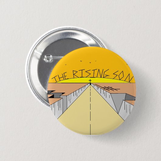 Concrete zoon ronde button 5,7 cm (Voorkant /achterkant)