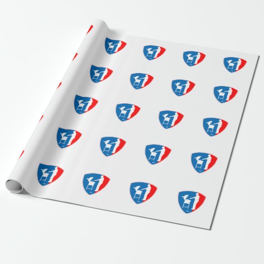 Concurrentie BBQ Gift Wrapping Paper Cadeaupapier (Uitgerold)