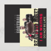 Concurrentie met Amerikaans football Bedankkaart (Voorkant / Achterkant)