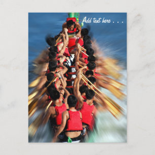 Concurrentie met Dragon Boat Race Briefkaart