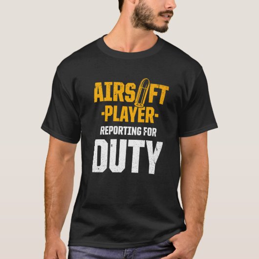 Concurrentie van Airsoft Player Team Sport T-shirt (Voorkant)