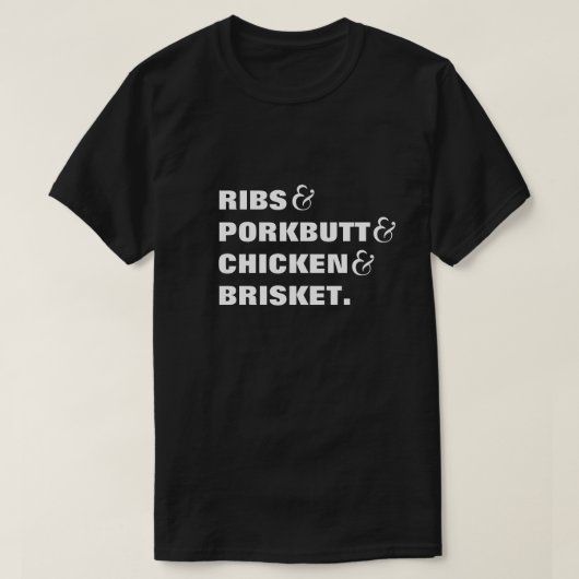 Concurrentie van de BBQ Vleeslijst en Ampersands T-shirt (Design voorkant)