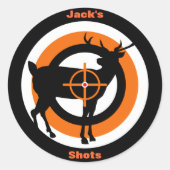 Concurrentiedoelpatches Ronde Sticker (Voorkant)