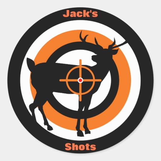 Concurrentiedoelpatches Ronde Sticker (Voorkant)