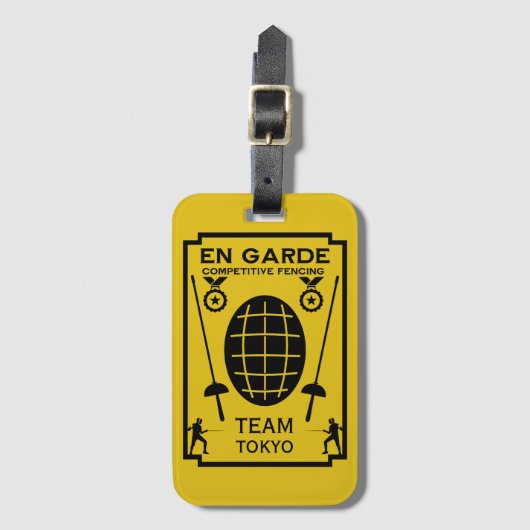 Concurrerend Zwaard Schermen Bagagelabel (Voorkant (verticaal))