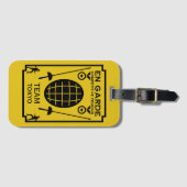 Concurrerend Zwaard Schermen Bagagelabel (Voorkant (horizontaal))