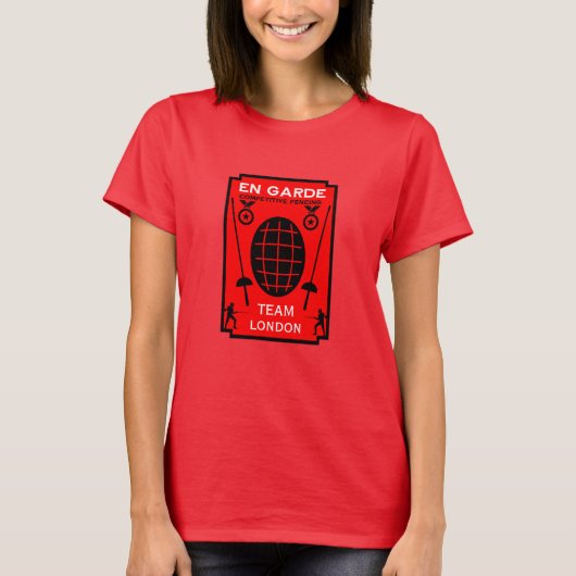 Concurrerend Zwaard Schermen T-shirt (Voorkant)