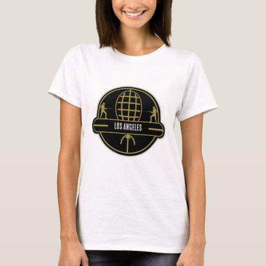 Concurrerend Zwaard Schermen T-shirt (Voorkant)