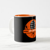 Concurrerend Zwaard Schermen Tweekleurige Koffiemok (Voorkant links)