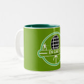 Concurrerend Zwaard Schermen Tweekleurige Koffiemok (Voorkant links)