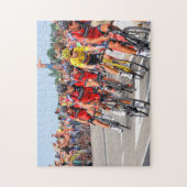 Concurrerende fietser Race Jigzaag Puzzle Legpuzzel (Verticaal)