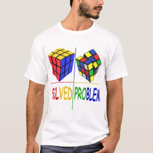 Concurrerende puzzelkubus Probleem opgelost met sn T-shirt