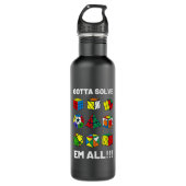 Concurrerende puzzelkuil moet em met alle snelheid waterfles  (Voorkant)