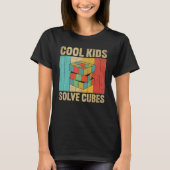 Concurrerende Puzzle Cool Kinder Solve Cubes Spee T-shirt (Voorkant)