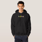 Concurrerende Puzzle Cube Love Speed Cubing 80's V Hoodie (Voorkant volledig)