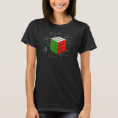 Concurrerende Puzzle Cube Wiskunde Speed Cubing 80 T-shirt (Voorkant)