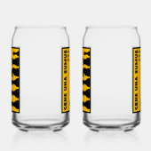 Concurrerende schakers blikvorm glas (Links)