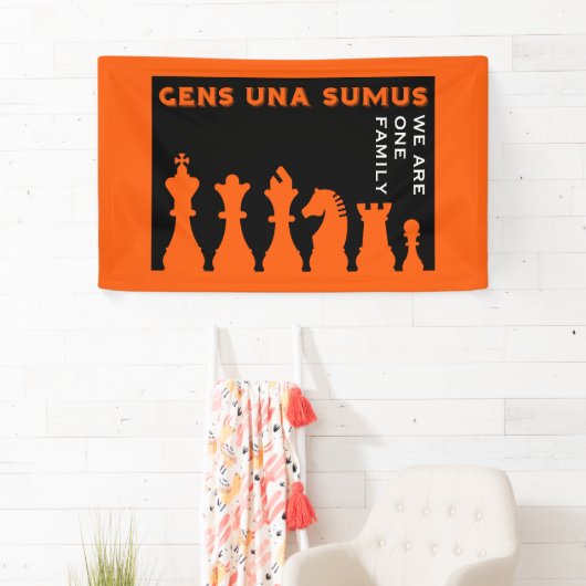 Concurrerende schakers spandoek (Insitu)
