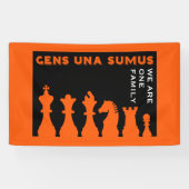 Concurrerende schakers spandoek (Horizontaal)