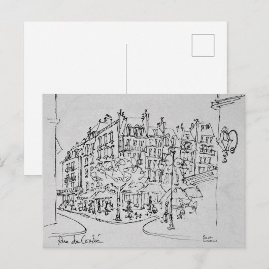 Conde | Jardin du Luxembourg, Parijs Briefkaart (Voorkant / Achterkant)